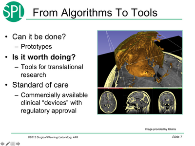 From algorithms to tools